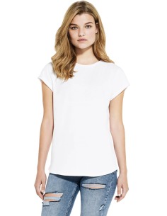 S-SA16-WOMEN'S ROLLED SLEEVE RECYCLED  T-SHIRT 2